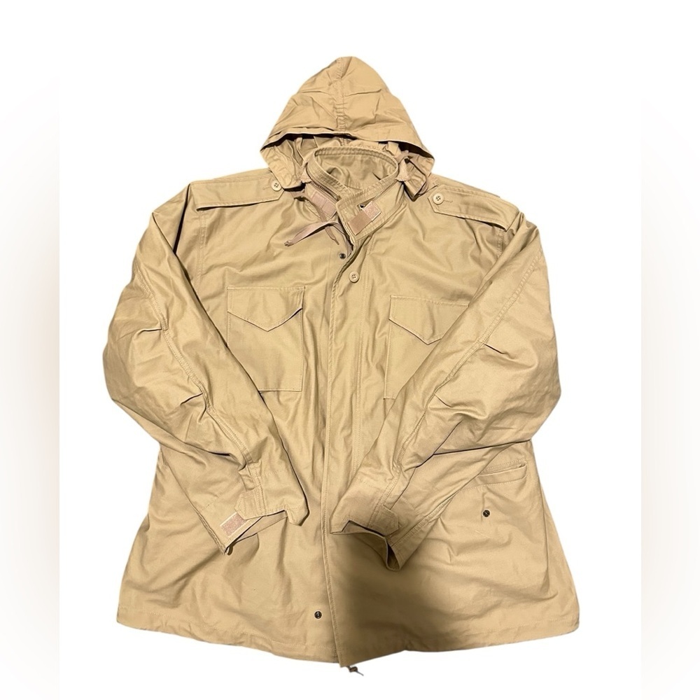 Alpha Industries Coat XL Regular Tan M65 Field Jacket First Gen Y2K Repro - Picture 4 of 16